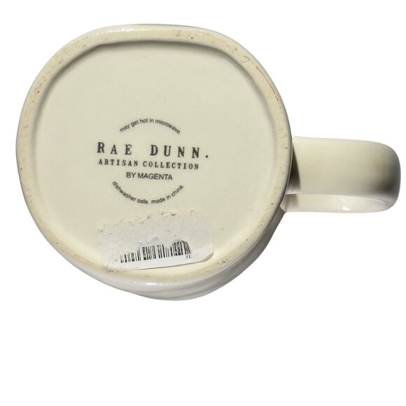 Rae Dunn Artisan Collection By Magenta Ceramic Mug White "COCOA" 18 Oz - Picture 6 of 8